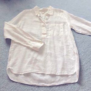 Gap 100% Linen Collared Shirt